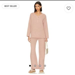 Free People Hailee Sweater Set Dusty Himalayan size small